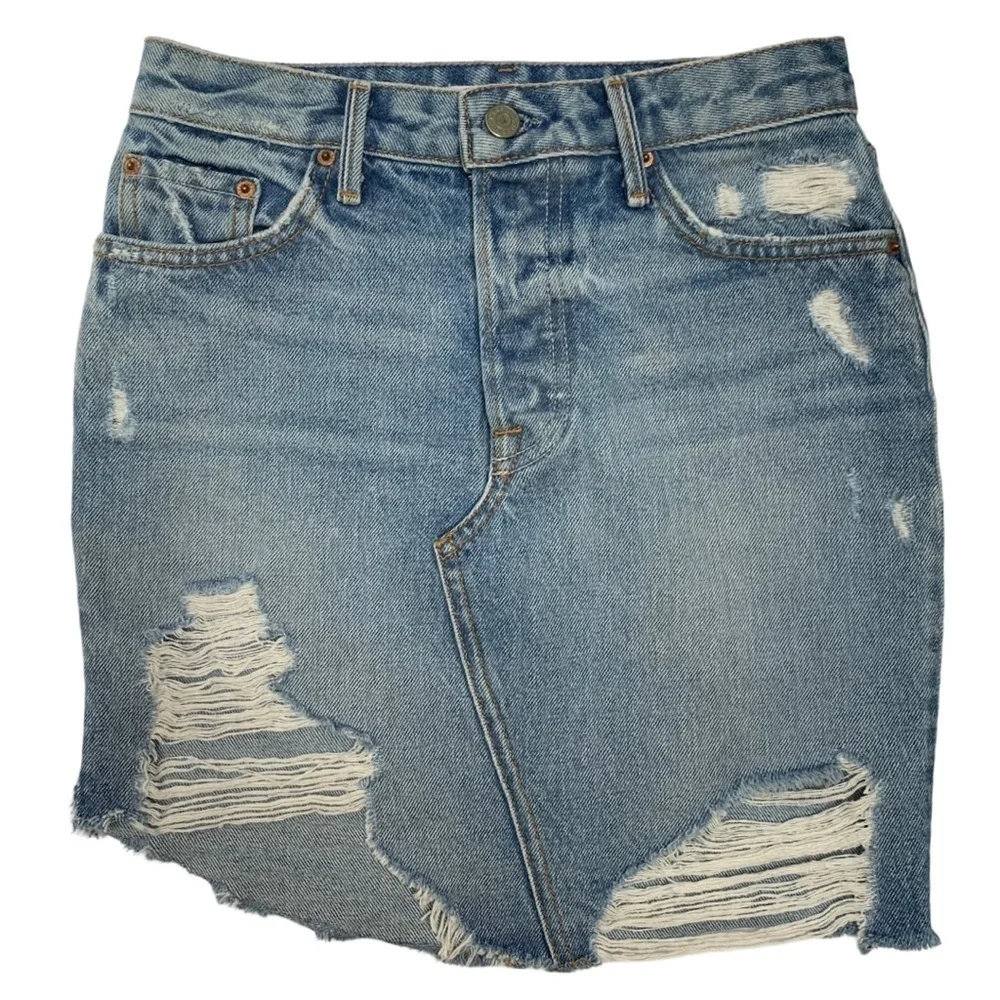 Revolve Grlfrnd Rhoda High Low Mini Skirt in Lava Bed Size 24